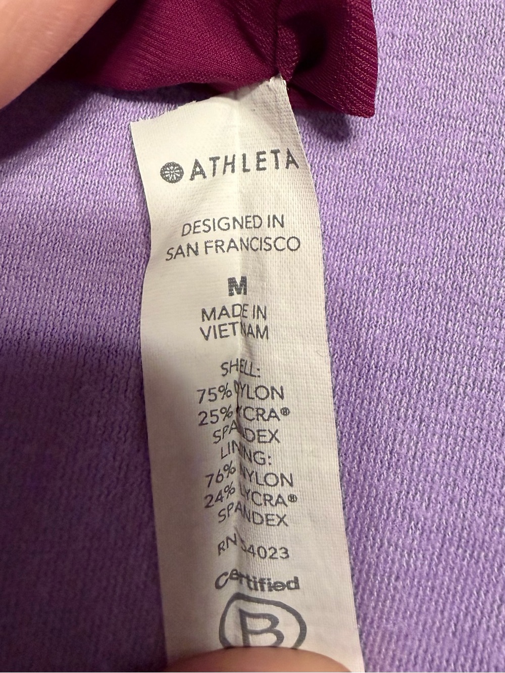 Athleta Deep Wine Halter One-Piece - Picture 4 of 4